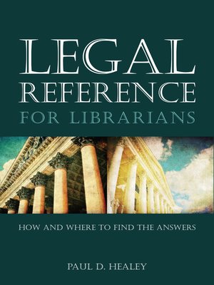 cover image of Legal Reference for Librarians